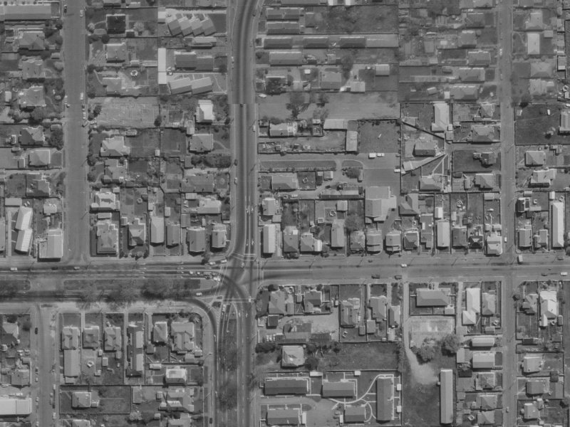 London Street from the air, 1970-1974