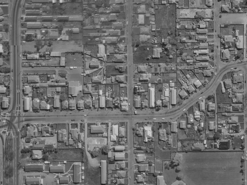 47 Perth Street from the air, 1970-1974