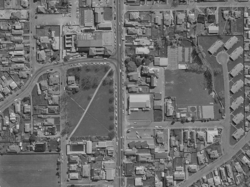288 Stanmore Road from the air, 1970-1974