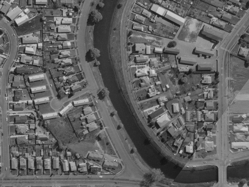 9A Dallington Terrace from the air, 1970-1974