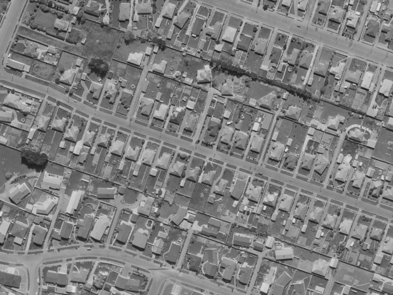 44a Bevington Street from the air, 1970-1974