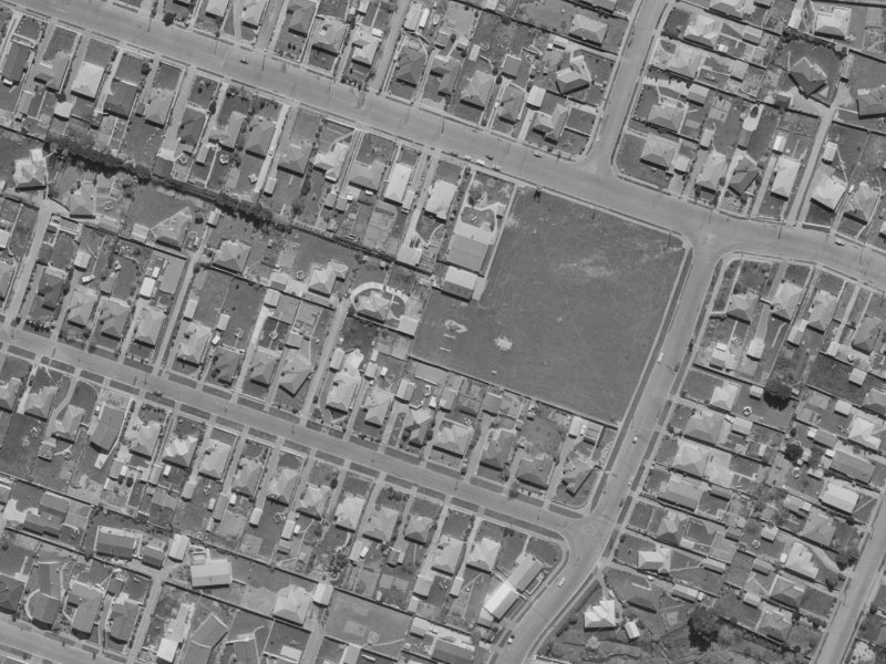 12A Bevington Street from the air, 1970-1974