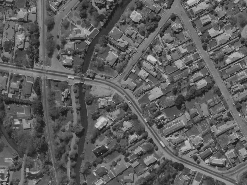 60E Fendalton Road from the air, 1970-1974