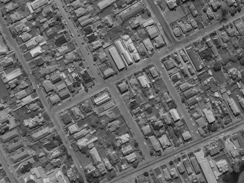 22 Cheltenham Street from the air, 1970-1974