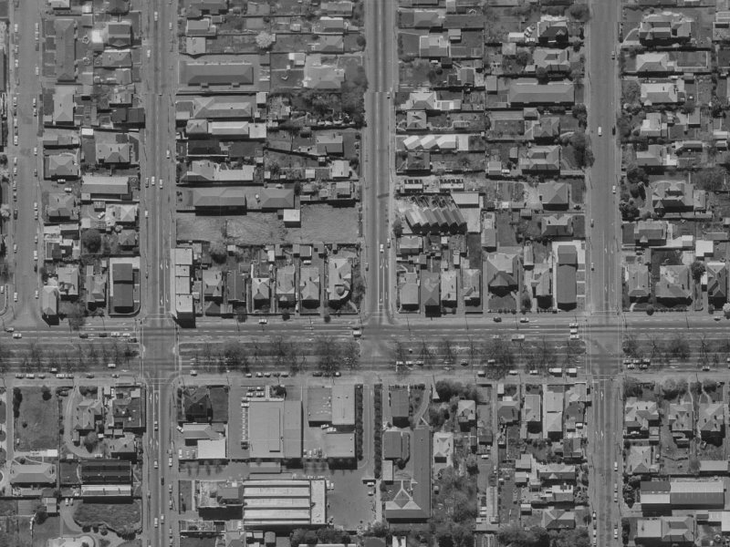 8 Sherborne Street from the air, 1970-1974