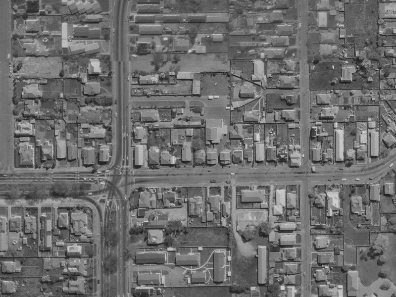 15 London Street from the air, 1970-1974