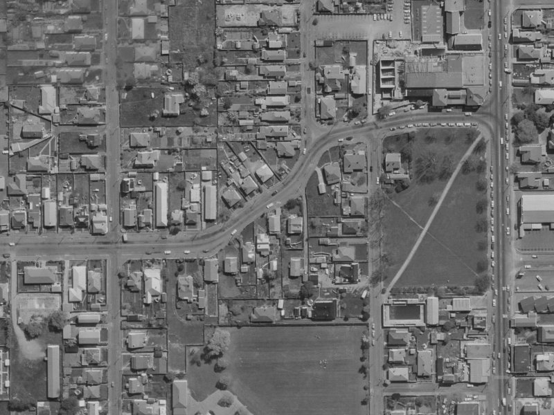 62 London Street from the air, 1970-1974