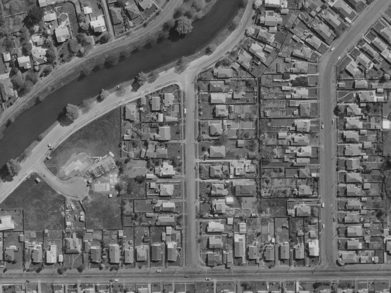 18 Bracken Street from the air, 1970-1974