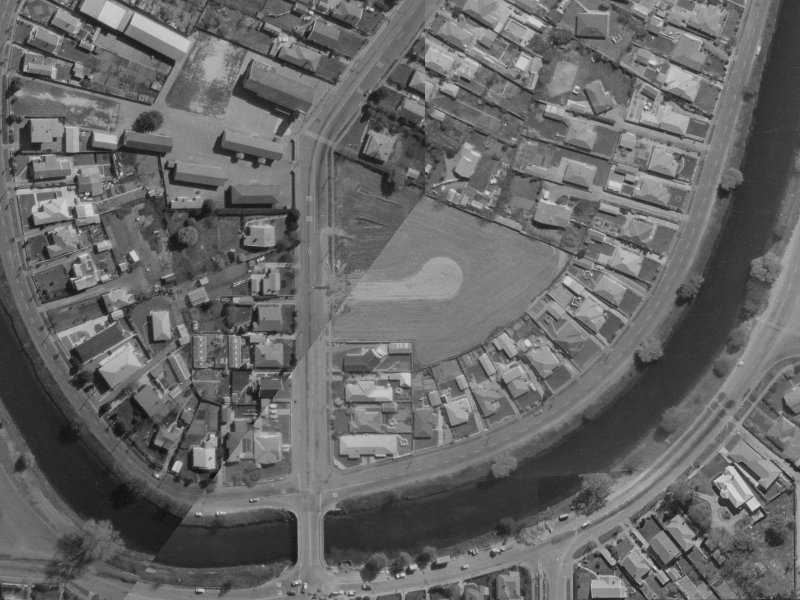 Rupert Place from the air, 1970-1974
