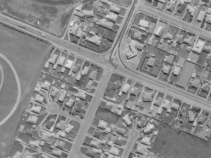 401 Yaldhurst Road from the air, 1970-1974
