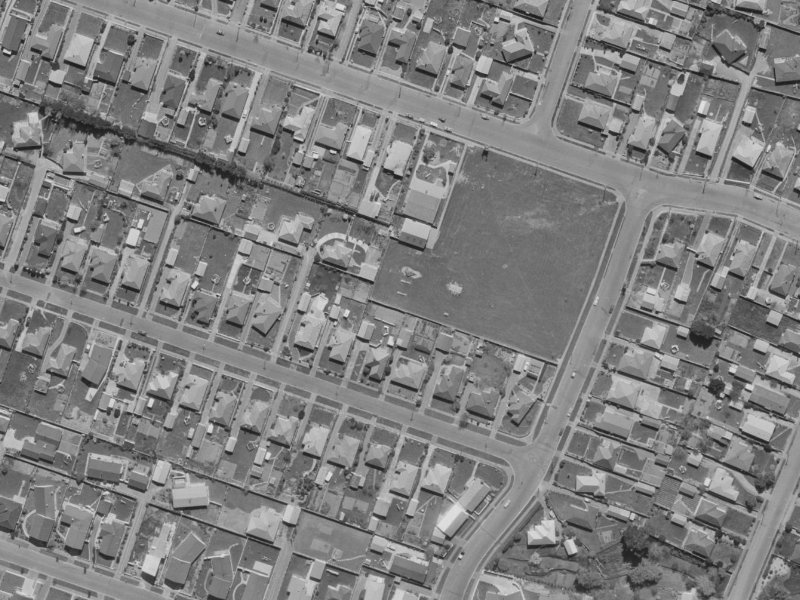 10A Bevington Street from the air, 1970-1974