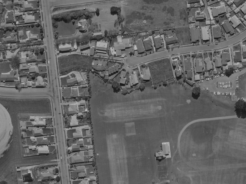 136B Waimairi Road from the air, 1970-1974
