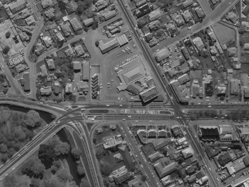 21 Bealey Avenue from the air, 1970-1974