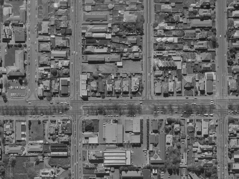 Bealey Avenue from the air, 1970-1974