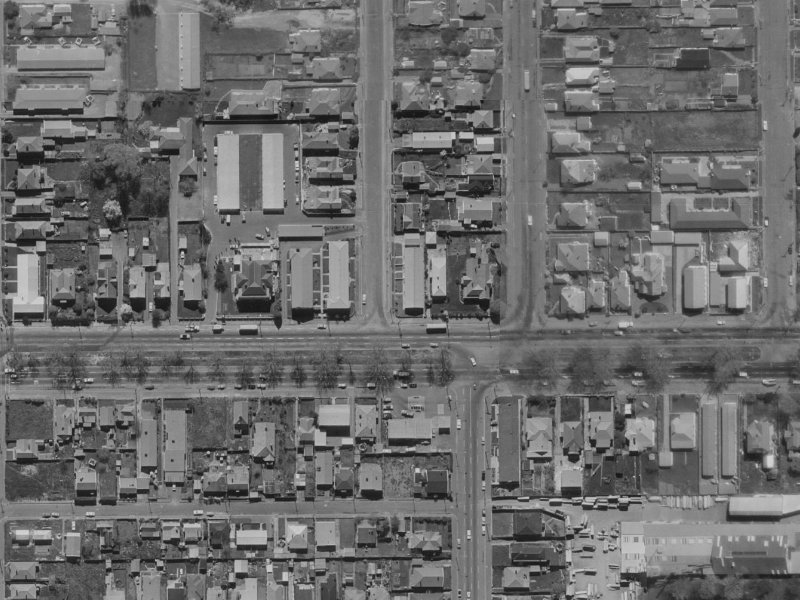 273 Bealey Avenue from the air, 1970-1974