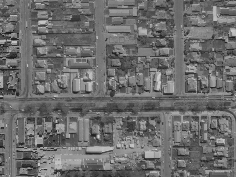 Bealey Avenue from the air, 1970-1974