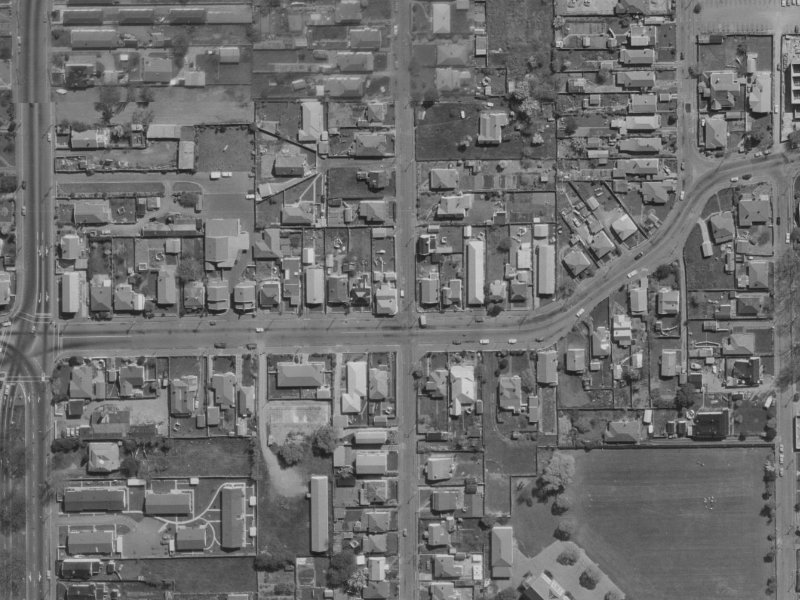 Perth Street from the air, 1970-1974