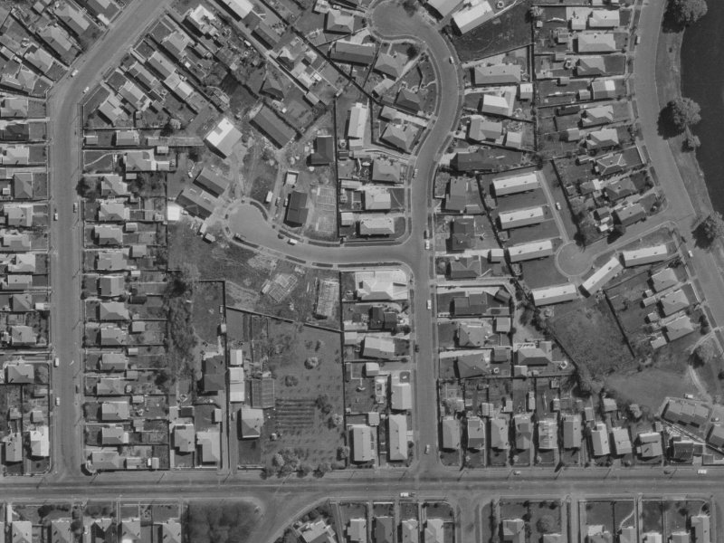 1 Halley Place from the air, 1970-1974