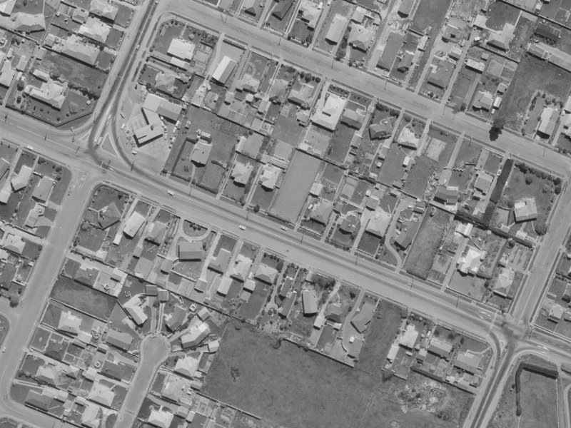 406A Yaldhurst Road from the air, 1970-1974