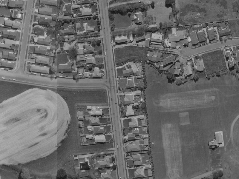 134A Waimairi Road from the air, 1970-1974