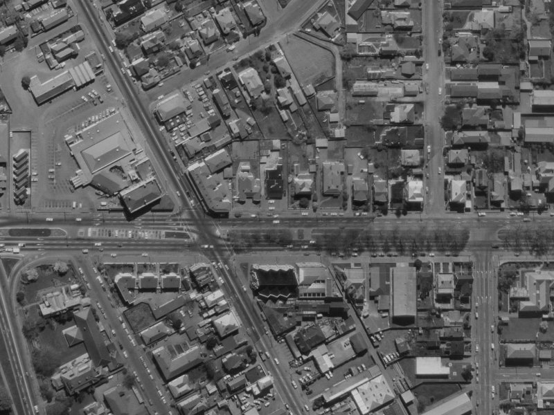 53 Bealey Avenue from the air, 1970-1974