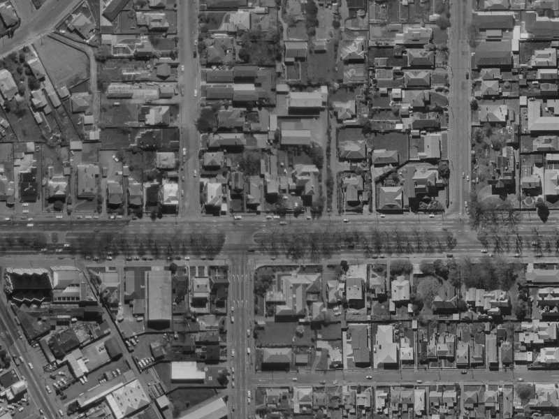 79 Bealey Avenue from the air, 1970-1974