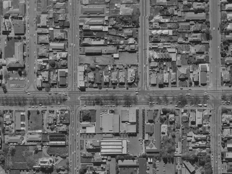 173 Bealey Avenue from the air, 1970-1974