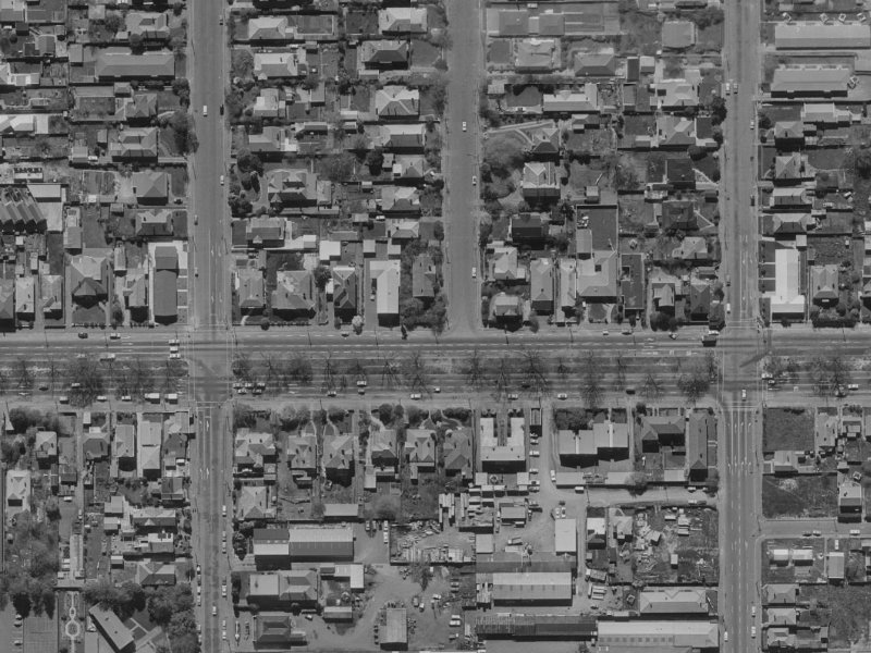1 Bishop Street from the air, 1970-1974