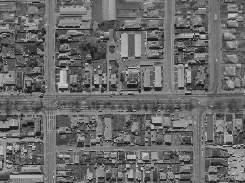 263 Bealey Avenue from the air, 1970-1974