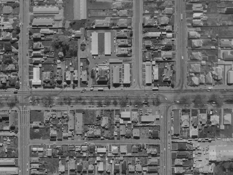 271 Bealey Avenue from the air, 1970-1974