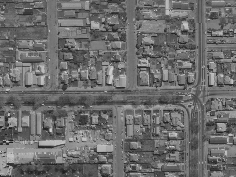 324 Bealey Avenue from the air, 1970-1974