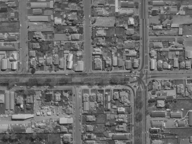 331 Bealey Avenue from the air, 1970-1974
