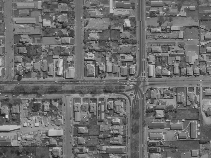 335 Bealey Avenue from the air, 1970-1974