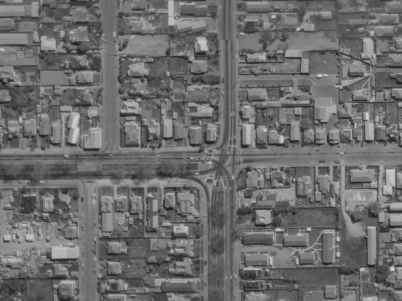 341 Bealey Avenue from the air, 1970-1974