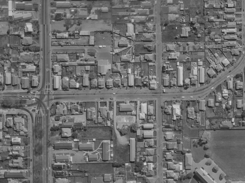 23 London Street from the air, 1970-1974