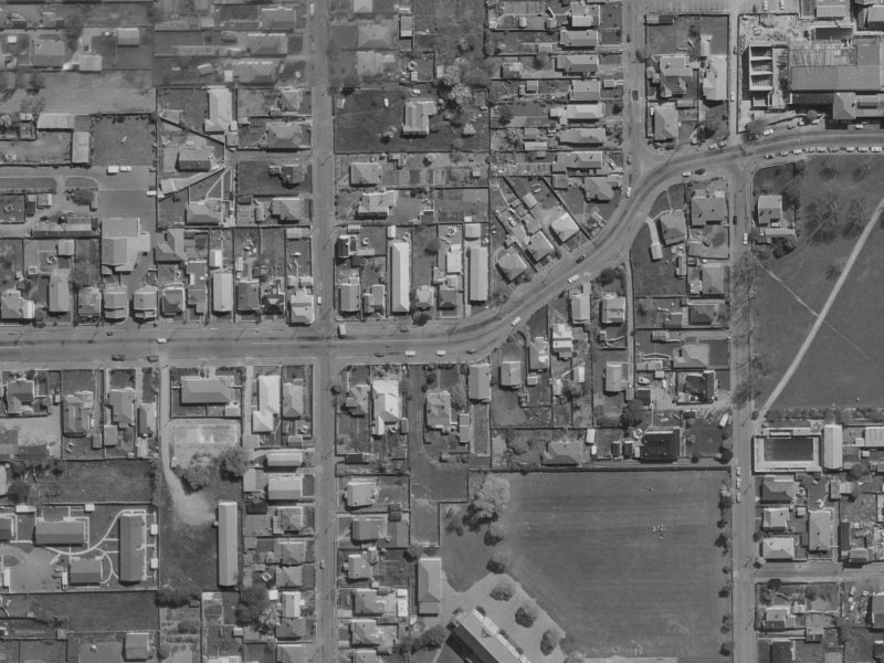 43 London Street from the air, 1970-1974