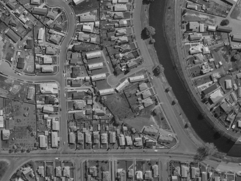 7 Bowie Place from the air, 1970-1974