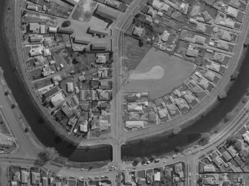8 Gayhurst Road from the air, 1970-1974