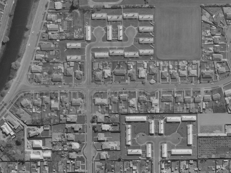 22 Torlesse Street from the air, 1970-1974