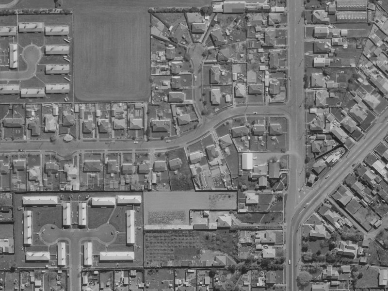 46A Torlesse Street from the air, 1970-1974