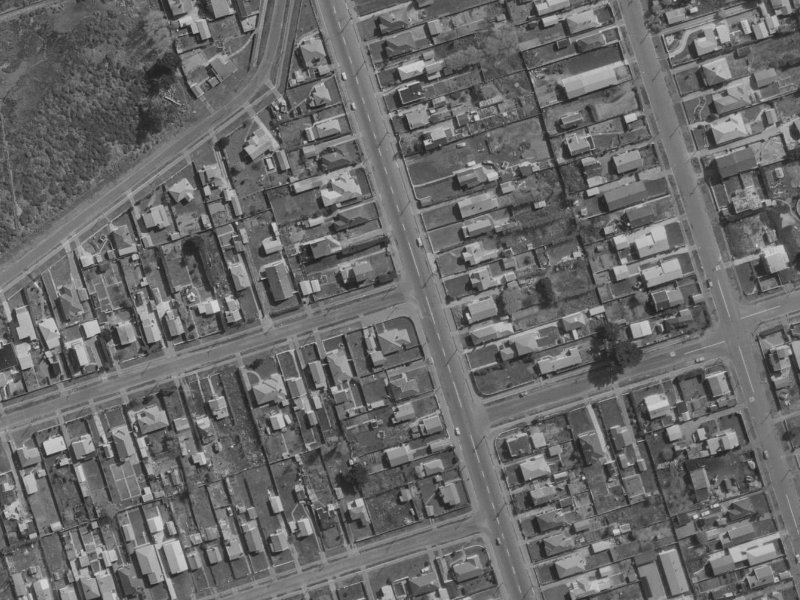 1A Falcon Street from the air, 1970-1974