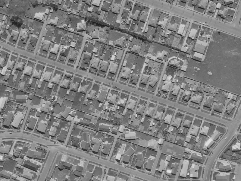 25A Bevington Street from the air, 1970-1974