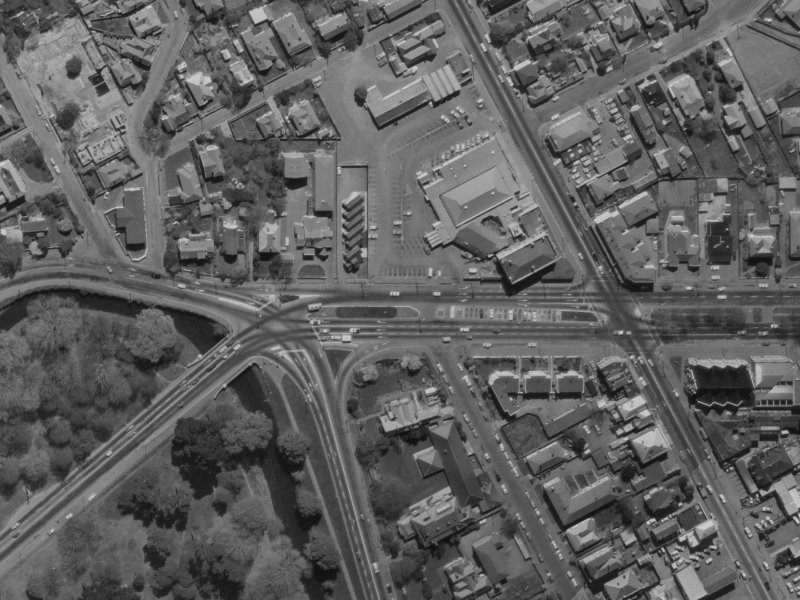 Bealey Avenue from the air, 1970-1974