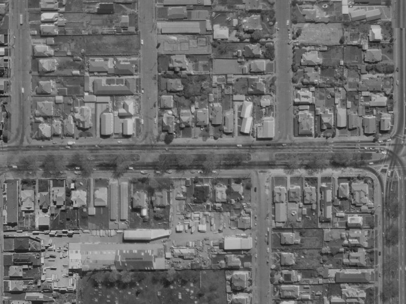 309 Bealey Avenue from the air, 1970-1974