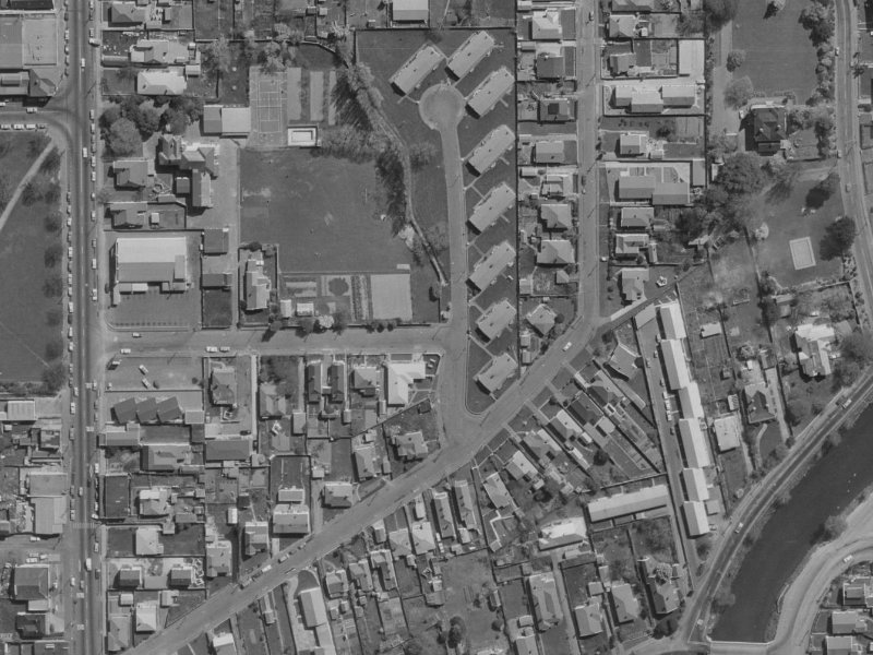 4 Gowerton Place from the air, 1970-1974