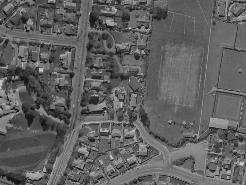 4 Medbury Terrace from the air, 1970-1974