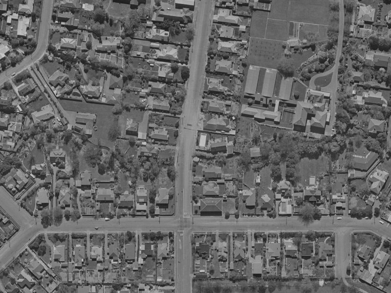 19 Tui Street from the air, 1970-1974