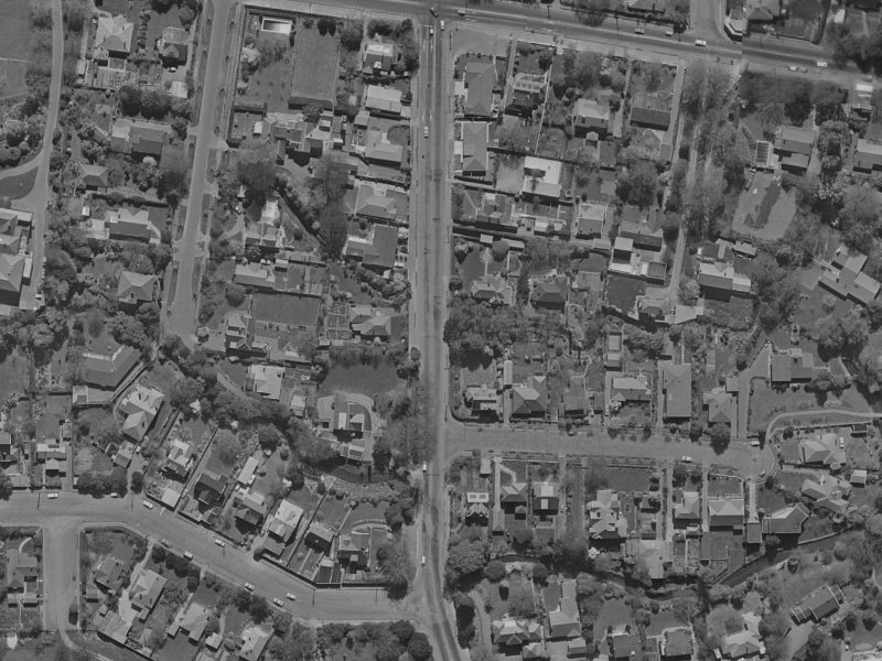 136 Straven Road from the air, 1970-1974