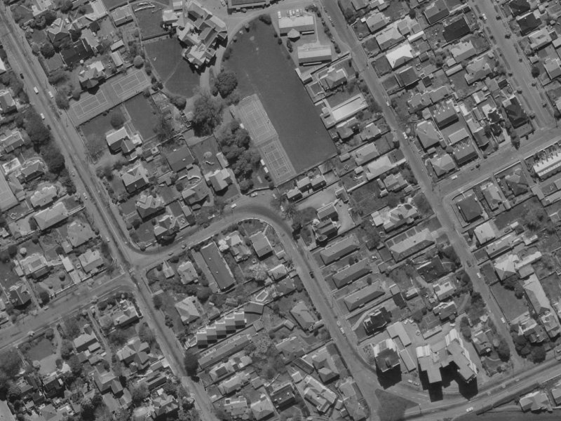 38 Rhodes Street from the air, 1970-1974