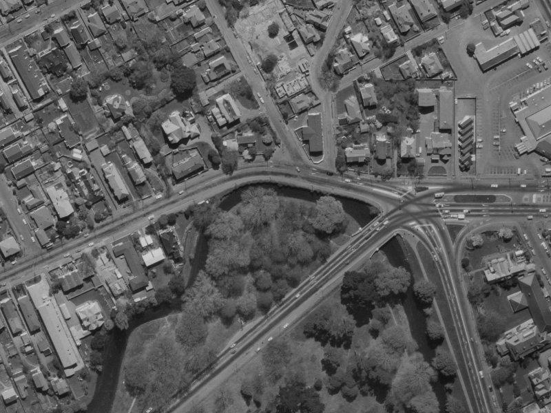 1 Shrewsbury Street from the air, 1970-1974